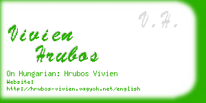 vivien hrubos business card